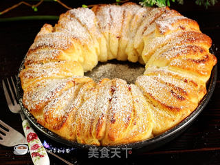 【ACA AB-2CM15全自动面包机】椰蓉花环面包的做法步骤:17