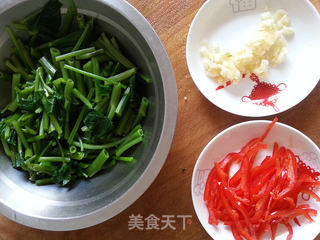 蚝油空心菜的做法步骤:2