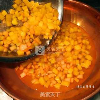 芒果哈密瓜果酱的做法步骤:6