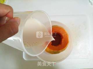 木瓜牛奶冻的做法步骤:5