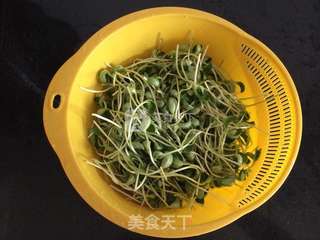 蒜香黑豆苗的做法步骤:2