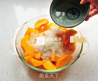 最难忘的儿时甜蜜滋味——冰糖黄桃的做法步骤:5