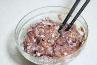 早餐来一份简单美味的猪肉洋葱馅饼的做法步骤:3