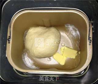 【蔓越莓面包】——面包机一键式面包的做法步骤:5