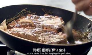 煎猪扒配酸甜椒——戈登的做法步骤:10