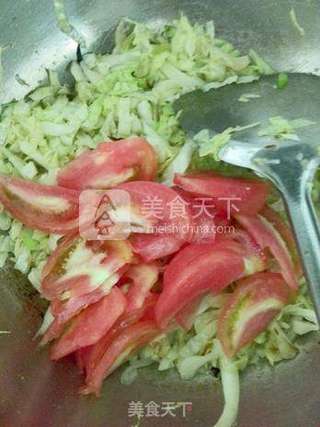 包菜炒西红柿的做法步骤:8
