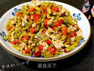 酸豆角炒肉末的做法步骤:11
