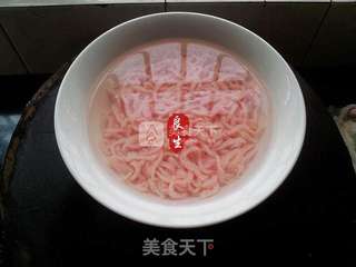 名家名菜—钱江肉丝的做法步骤:5