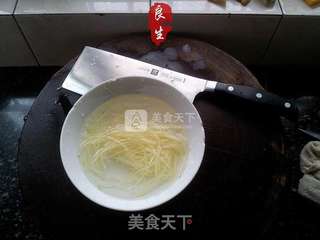 名家名菜—钱江肉丝的做法步骤:3