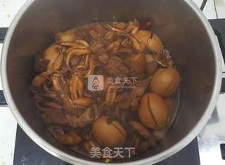 #望潮五花肉炖蛋的做法图解10