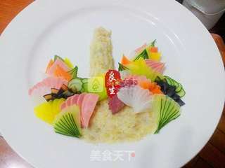 花式冷拼—春笋吐艳的做法步骤:4