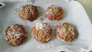 红糖芝麻酱烧饼的做法步骤:12