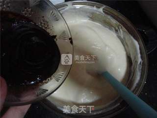 巧克力戚风蛋糕的做法步骤:9