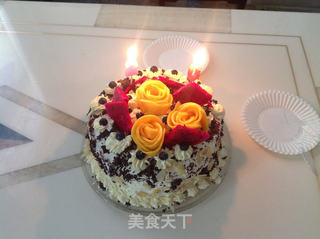 巧克力生日蛋糕的做法步骤:11