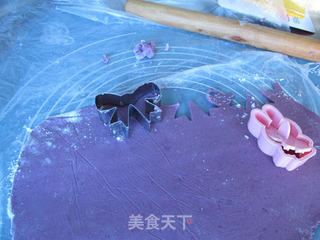 紫薯曲奇饼干的做法步骤:9
