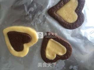 双色心形饼干的做法步骤:9