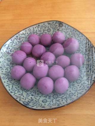 紫薯桂花汤圆的做法步骤:9