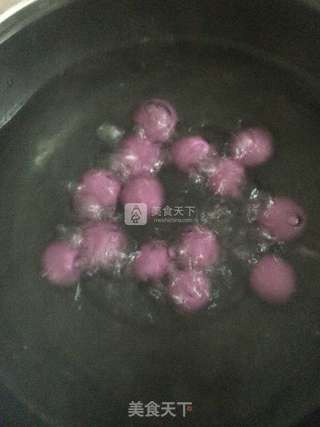 紫薯桂花汤圆的做法步骤:8