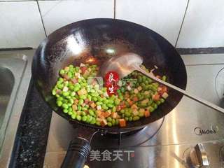 舌尖上的家常菜—火丁毛豆的做法步骤:8