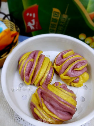 彩蔬花卷的做法步骤:14