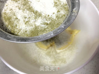 抹茶手工曲奇的做法步骤:6