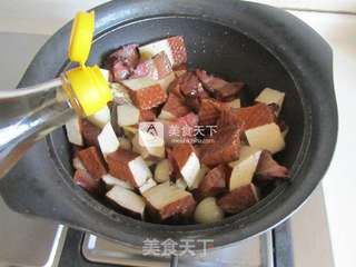 腊肉炒香干的做法步骤:7