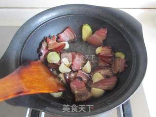 腊肉炒香干的做法步骤:5