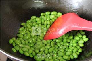 毛豆炒萝卜干的做法步骤:4