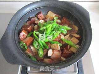腊肉炒香干的做法步骤:9