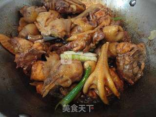 鸡肉炖粉条的做法步骤:7