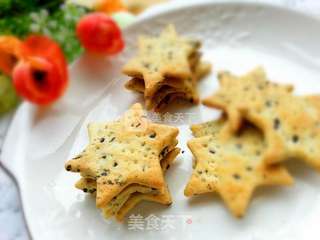 海苔芝麻饼干的做法步骤:13