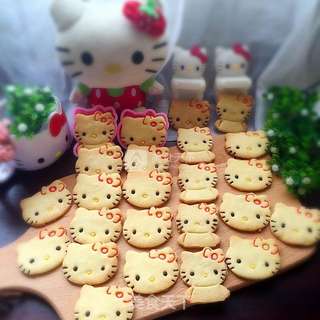 Kitty猫巧克力饼干的做法步骤:19
