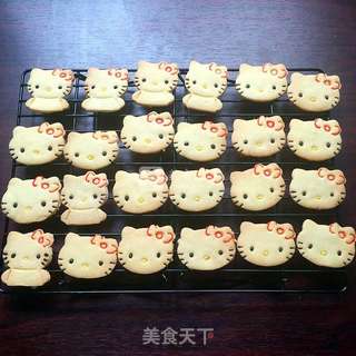 Kitty猫巧克力饼干的做法步骤:18