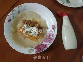 面饼卷起来的做法步骤:12
