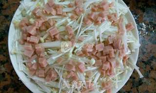 香肠金针菇蒸粉丝的做法步骤:7