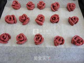 玫瑰花饼干的做法步骤:14