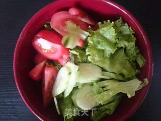 炸鸡沙拉~的做法步骤:6