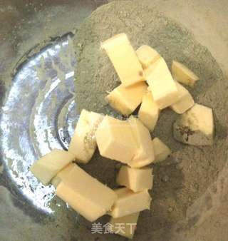 抹茶曲奇饼干的做法步骤:3