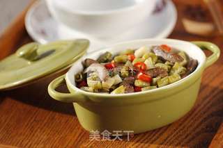 酸豆角炒腰花的做法步骤:14