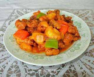 菠萝咕噜肉的做法步骤:5