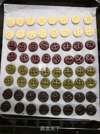 彩色纽扣饼干的做法步骤:19