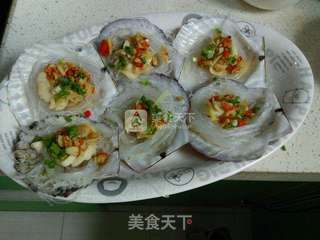 蒜蓉粉丝蒸扇贝的做法步骤:9