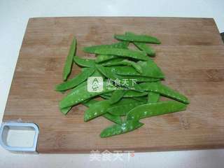 荷兰豆凉拌面的做法步骤:5