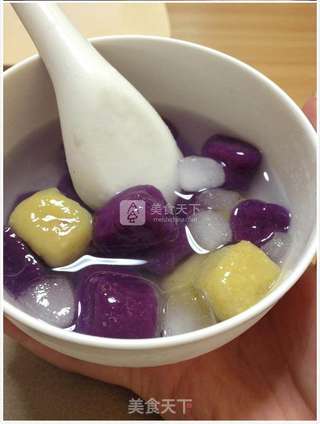 紫薯芋圆的做法步骤:6