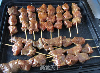 孜然羊肉串的做法步骤:8