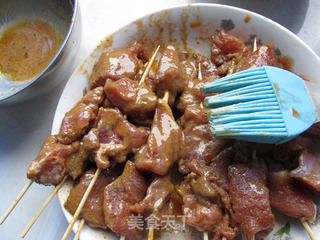 孜然羊肉串的做法步骤:7