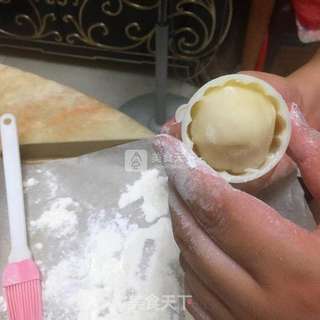 冰皮绿豆月饼的做法步骤:8