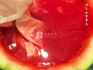 西瓜果冻的做法步骤:6