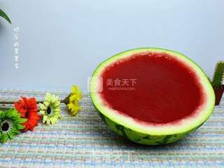 西瓜果冻的做法步骤:7