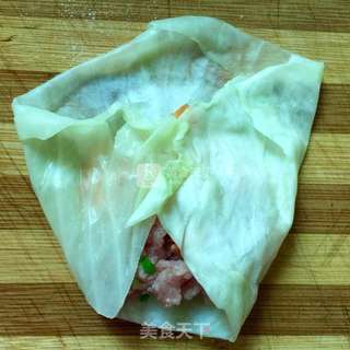 翡翠包肉卷的做法步骤:6